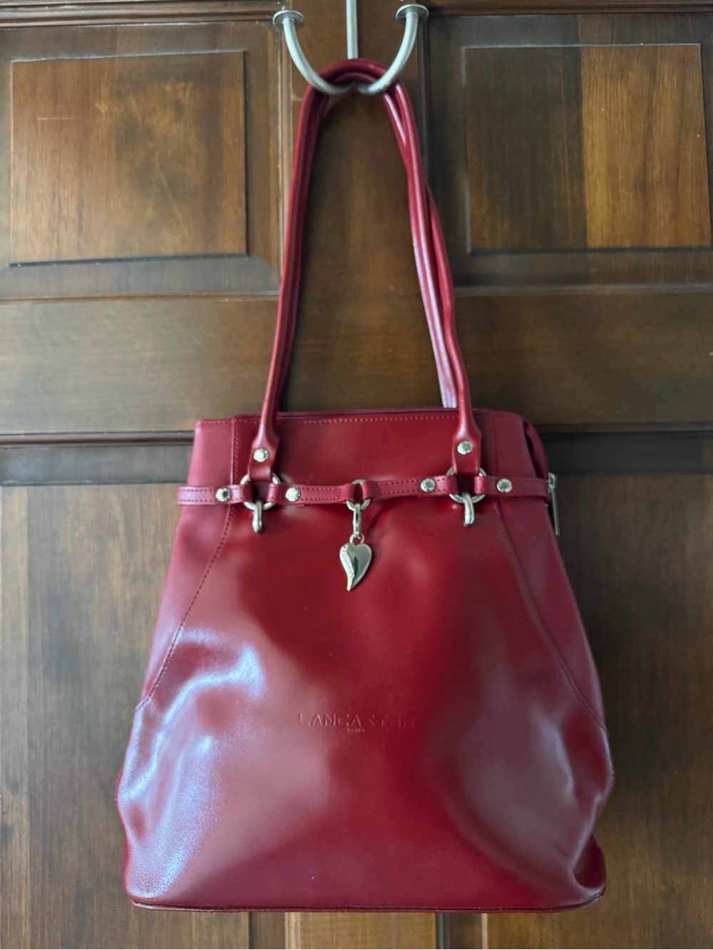 Lancaster Leather Shoulder Handbag
Backpack, Deep Red
